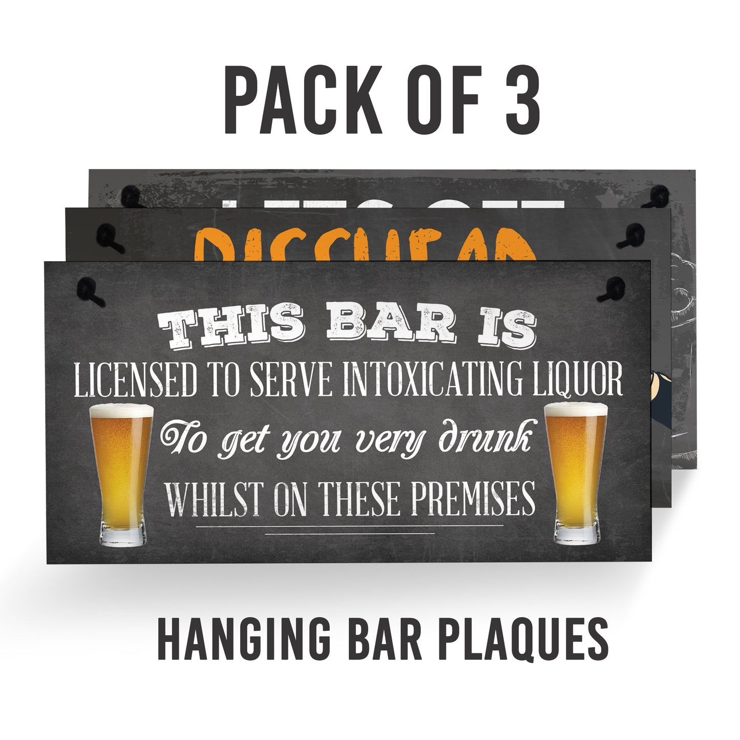 Funny Home Bar Sign BUNDLE Accessories For Home Pub Garden