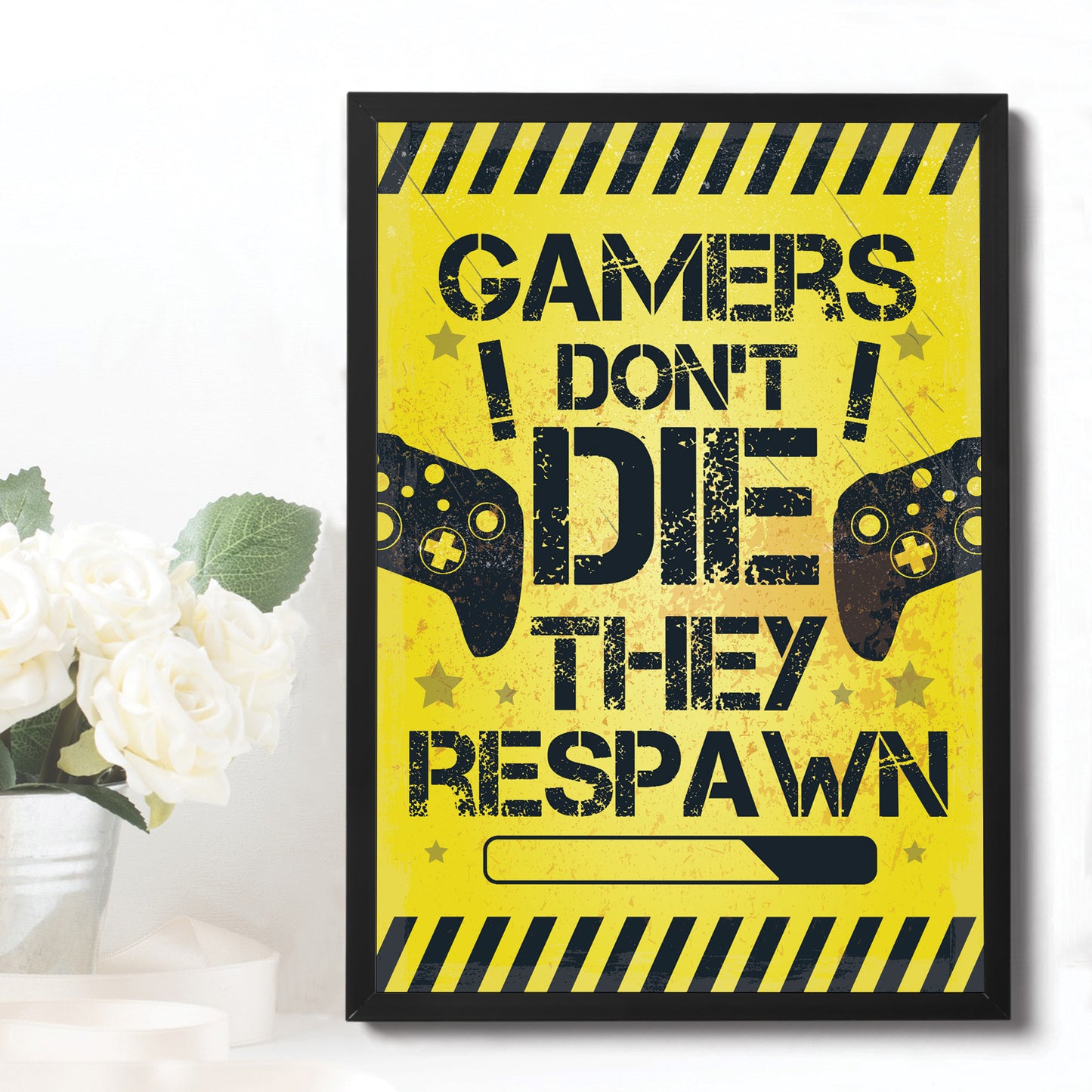 Gaming Gift Framed For Boys Bedroom Man Cave Xmas Gift For Son