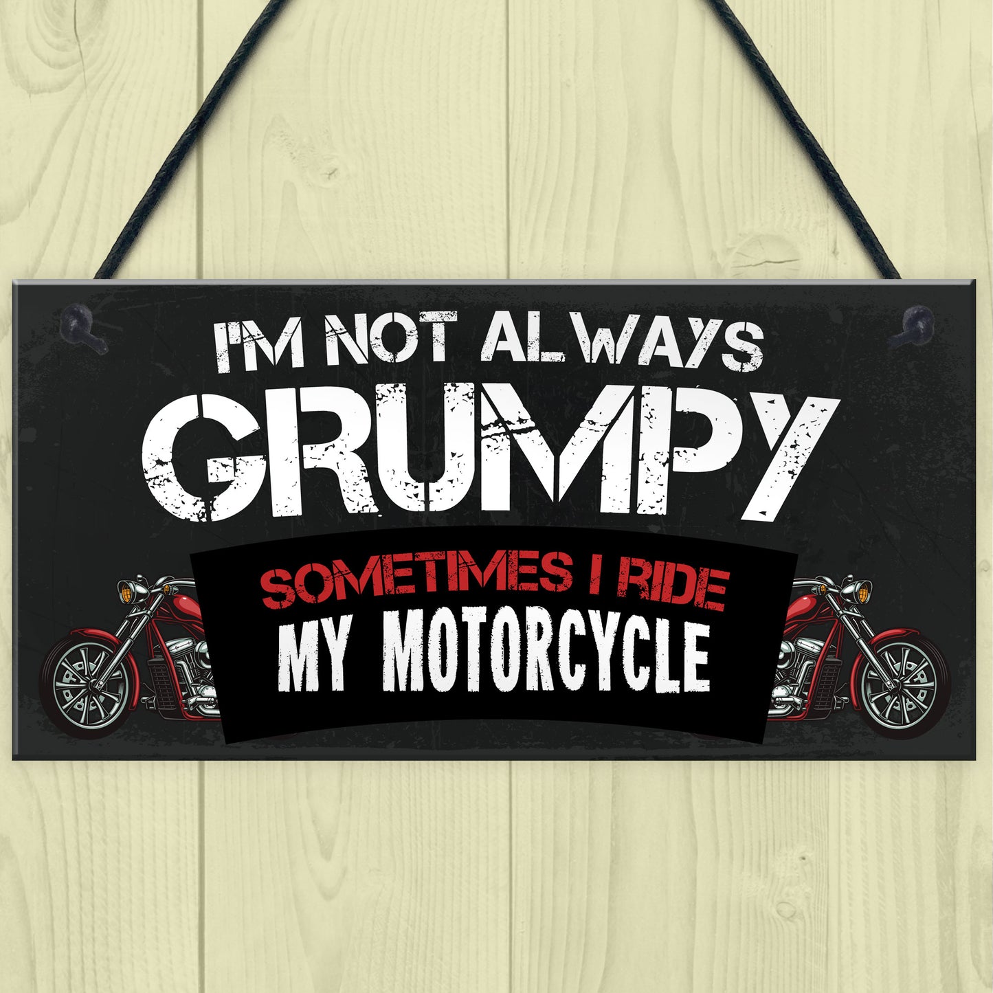 Funny Motorbike Plaque For Bikers Gift For Biker Enthusiast