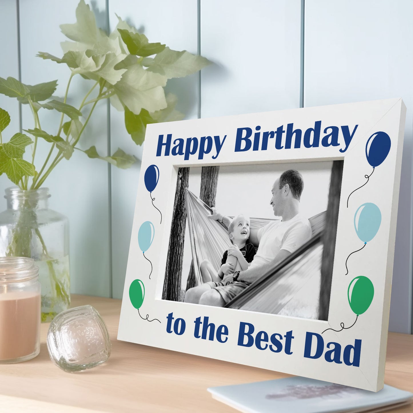 Birthday Gift Best Dad Gift for Dad Daddy Wooden Photo Frame