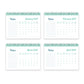 2024 Month to View Flip Over Desk Top Calendar Planner For Girls