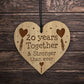 20th Anniversary Gifts Engraved Heart Husband Wife Anniversary