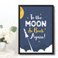 FRAMED Bedroom Print Boys Bedroom Wall Art Space Decor Son Gift