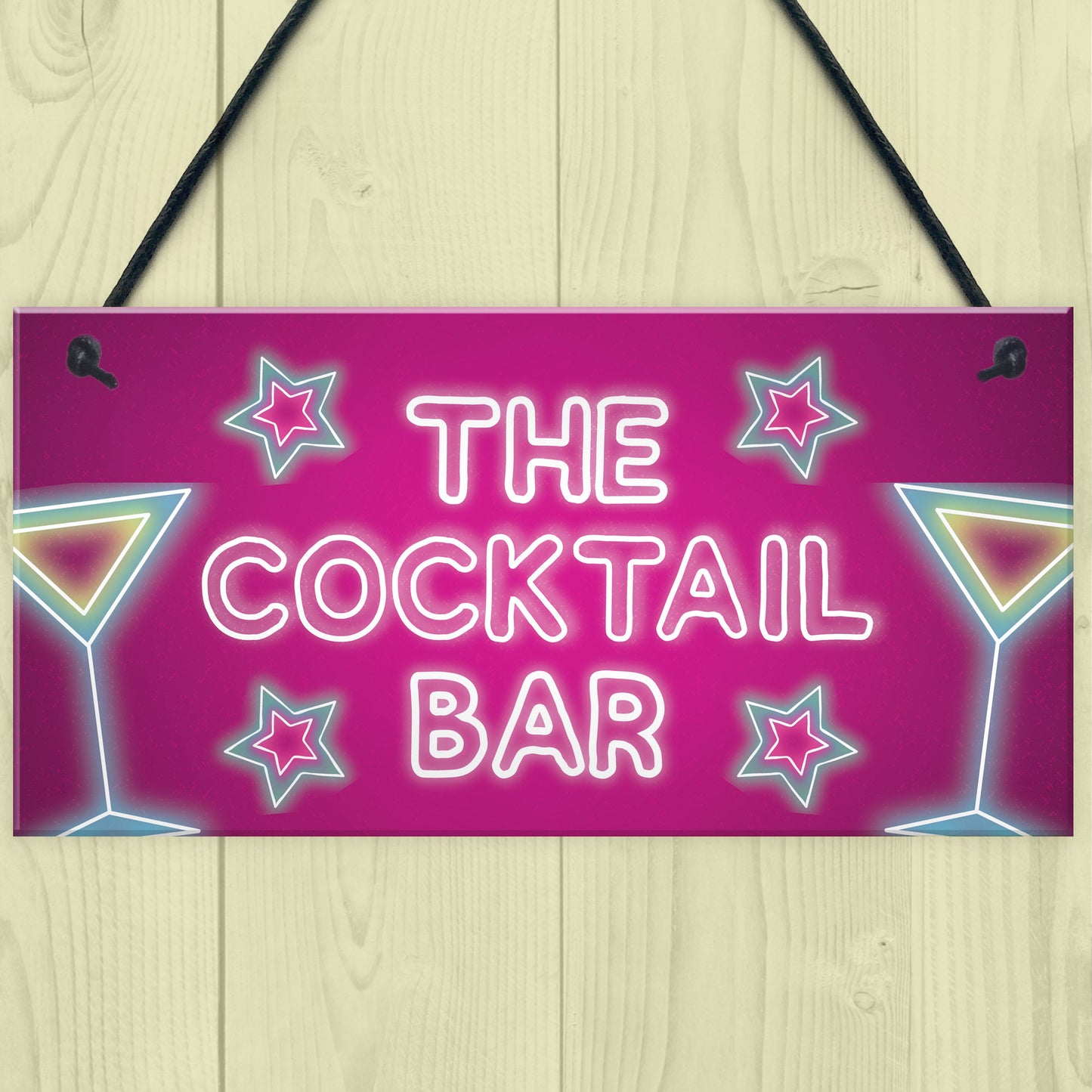 The Cocktail Bar Novelty Bar Signs And Plaques Home Bar Sign