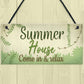 Summer House Plaque Shed Garden Sign Decor Mum Dad Nan Gift
