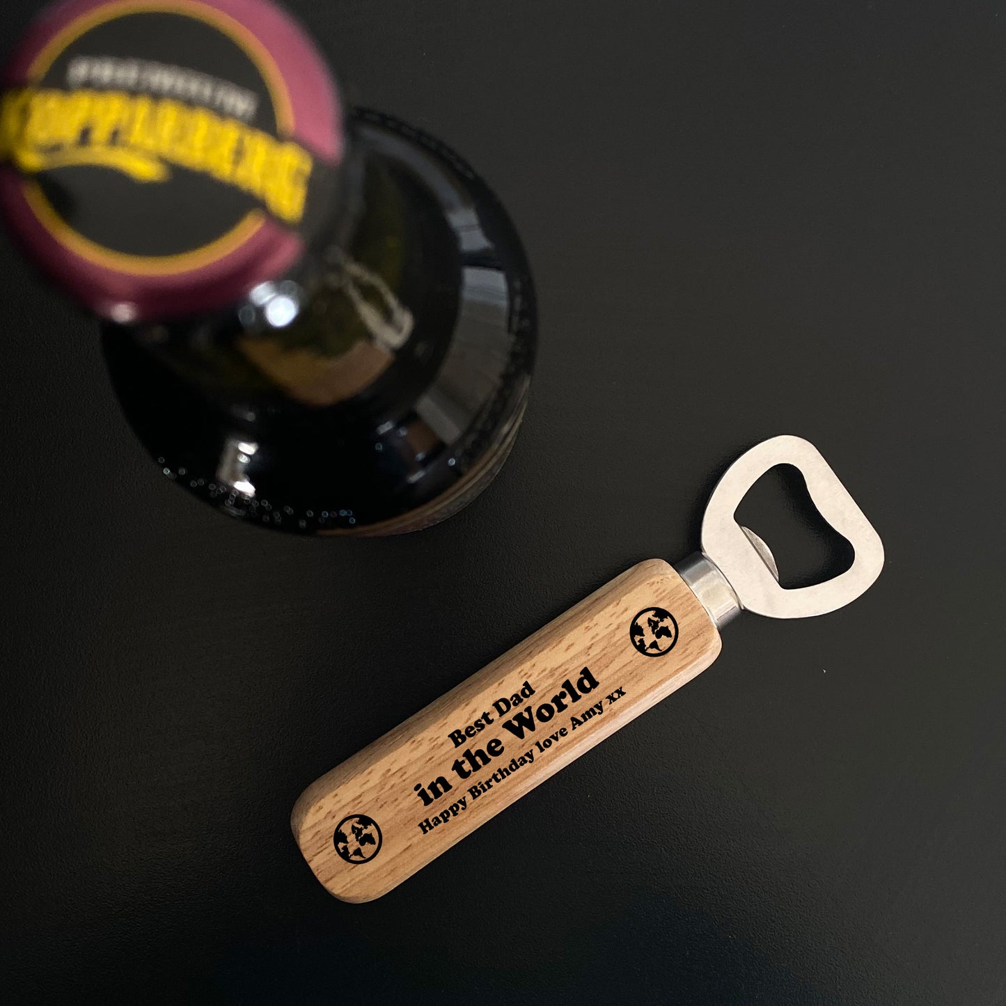 BEST DAD Gift For Birthday Wooden Bottle Opener Novelty Gift