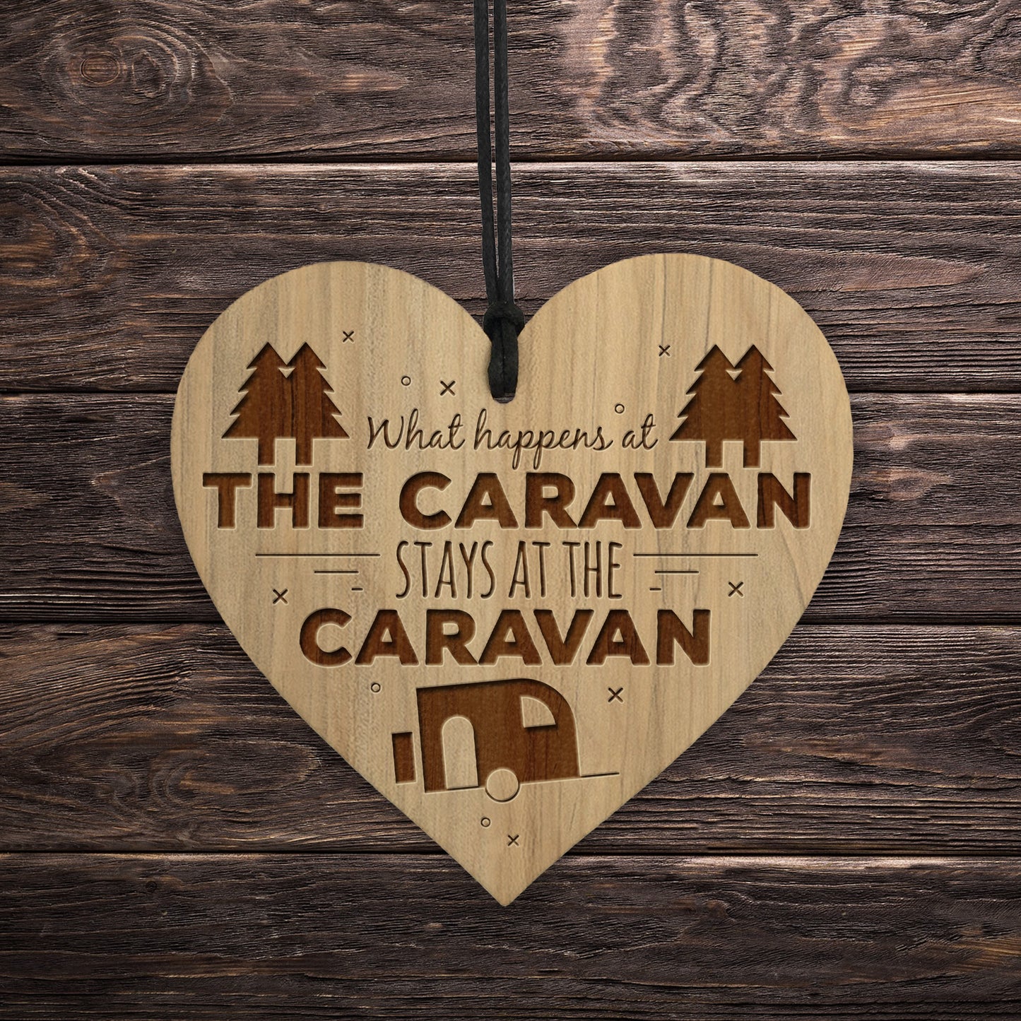 Caravan Sign Novelty Hanging Plaque Engraved Sign Caravan Decor