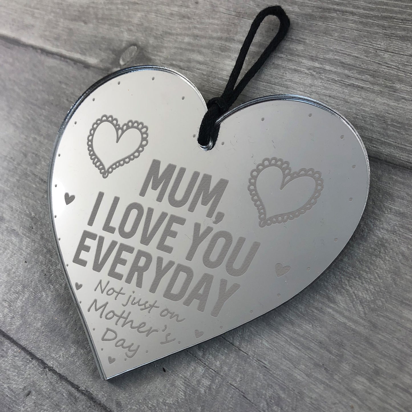 Mothers Day Gift Funny Engraved Heart Gift For Daughter Son