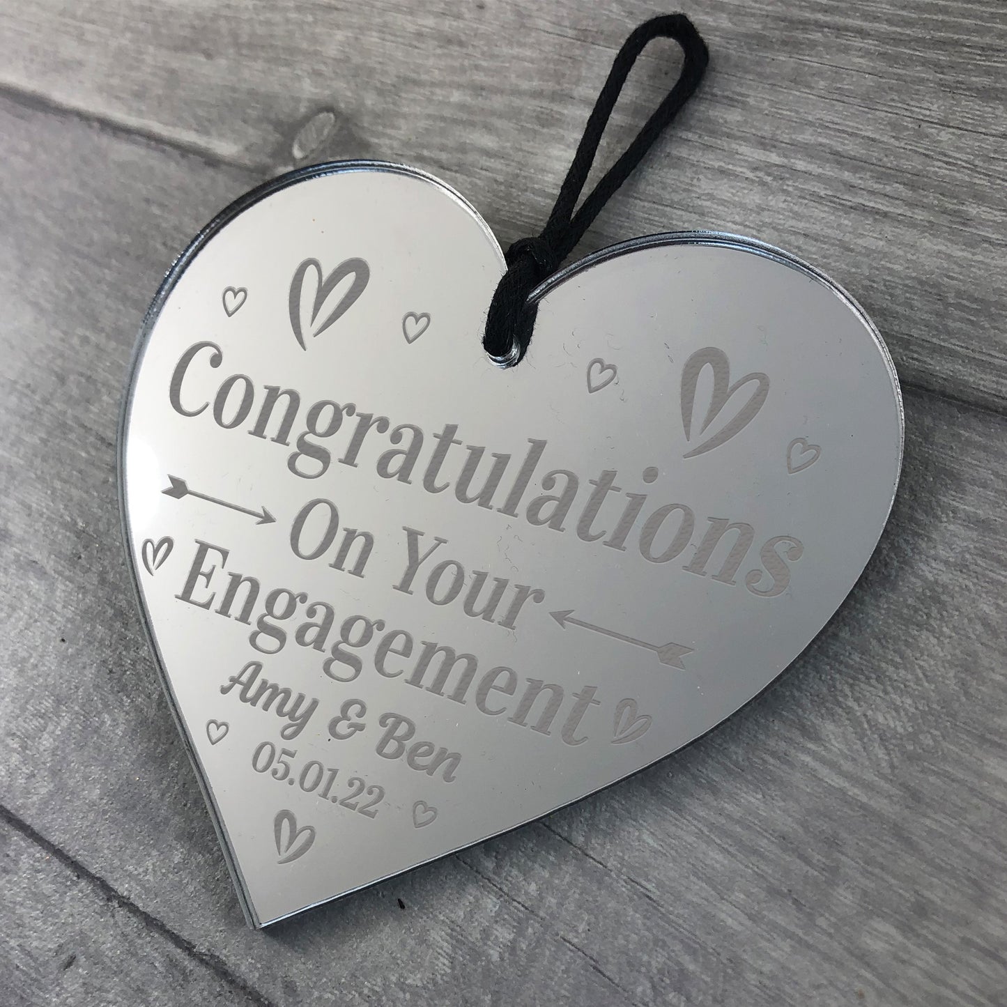 Congratulations On Your Engagement Gift For Couple Engraved