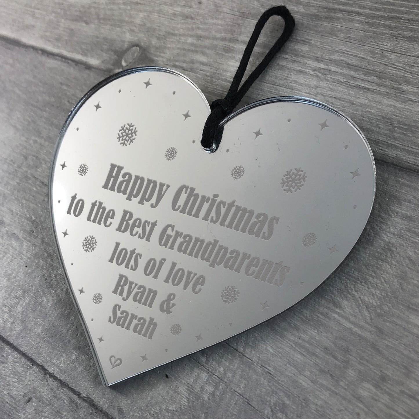 Special Christmas Gift For Grandparents Personalised Engraved