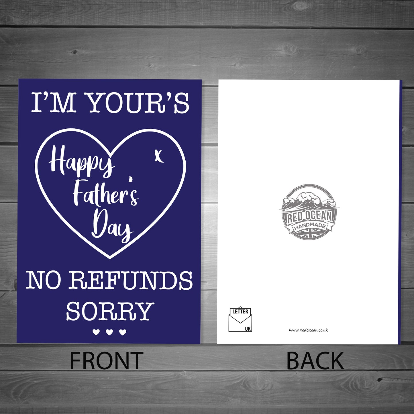 Funny CHEEKY Fathers Day Card For Dad Daddy From Daughter