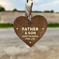 Dad Gifts From Son Wood Keyring Fathers Day Gift Dad Birthday