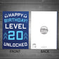 20th Birthday Gamer Card For Son Brother Gaming Theme Birthday