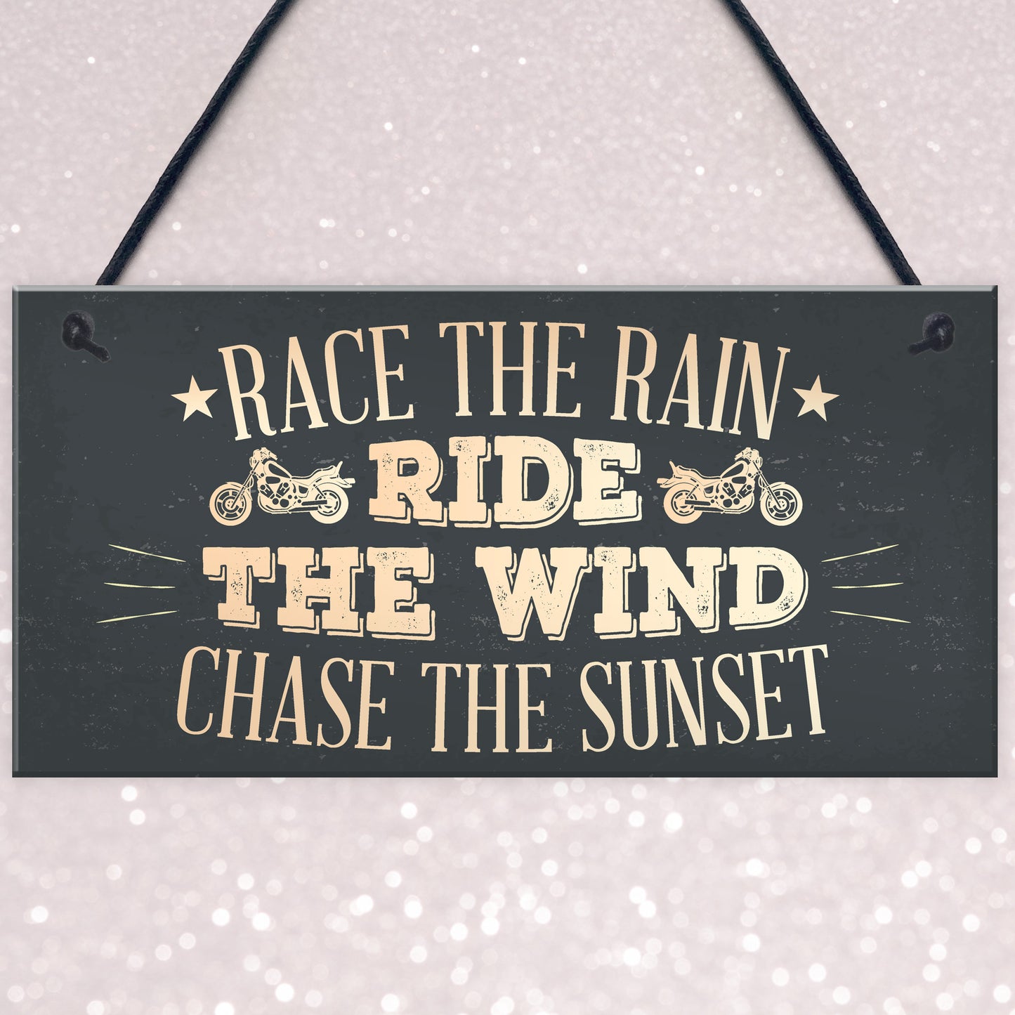 Ride Motorcycle Enthusiast Motorbike Man Cave Sign Vintage Dad