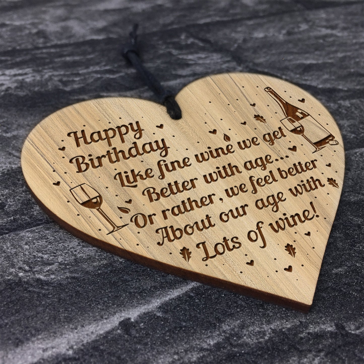 Funny 40th 50th 60th Birthday Gift For Women Wine Gift Engraved