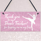 Thank You Dance Teacher Gift Hanging Plaque Goodbye Gift For Her