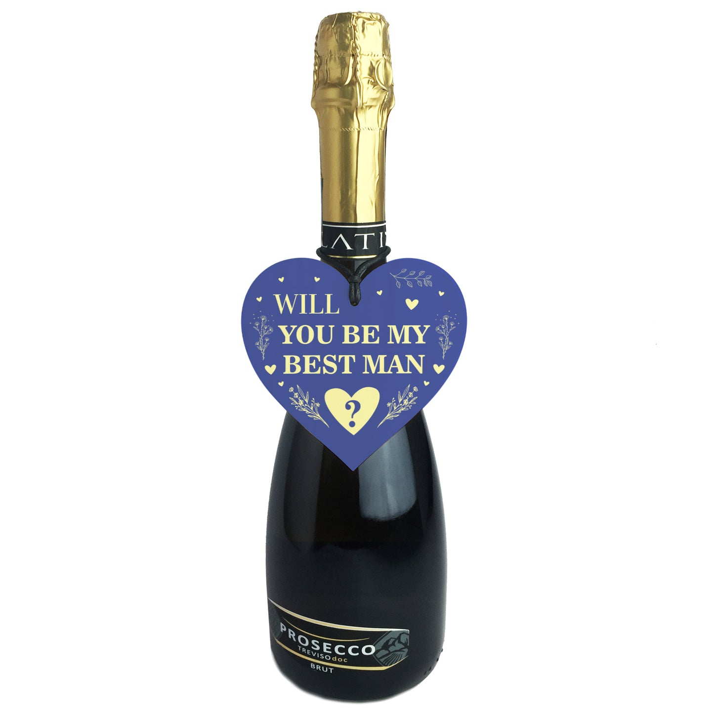 Will You be my Best Man Wood Heart Proposal Wedding Gift