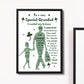 Grandad Gift Grandad Poem Frame Print Grandad Birthday Christmas