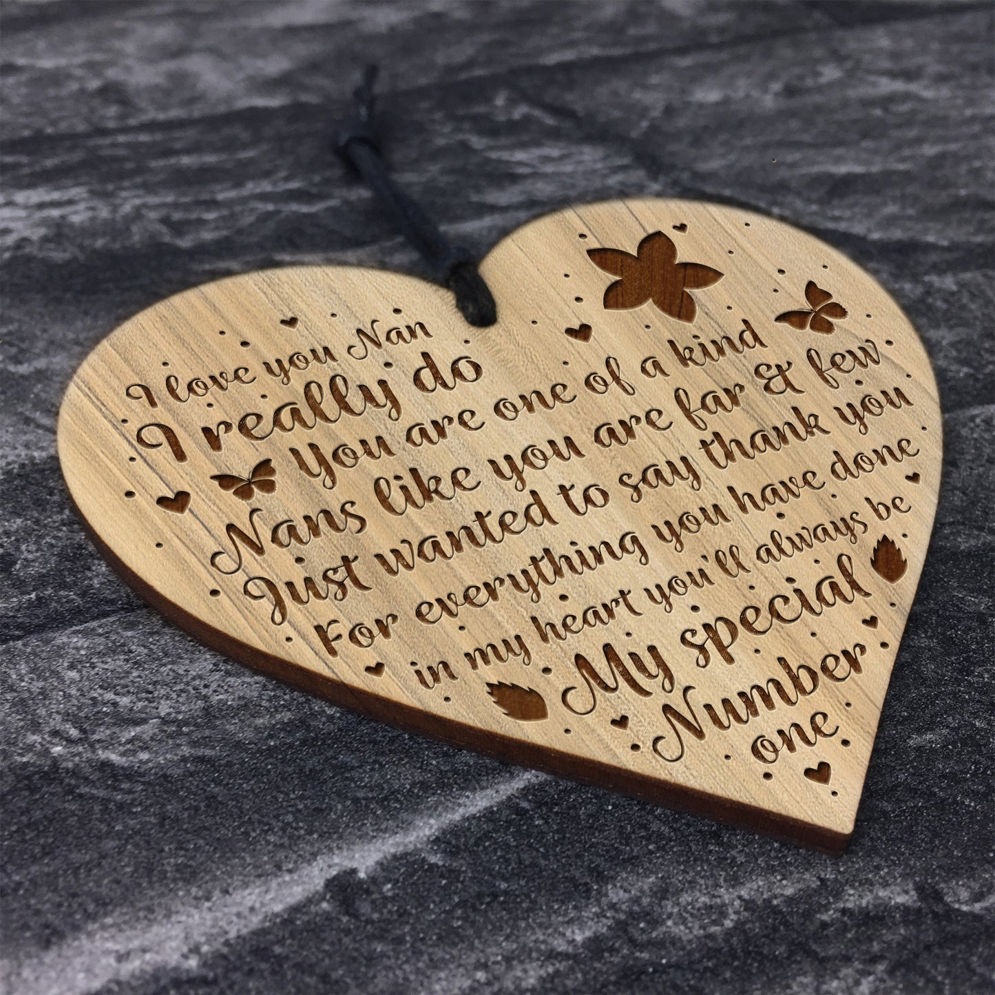 Love You NAN GIFT For Birthday Christmas Thank You Engraved