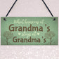 Grandma Gifts For Nan Nanny Hanging Garden Sign Kitchen Plaque