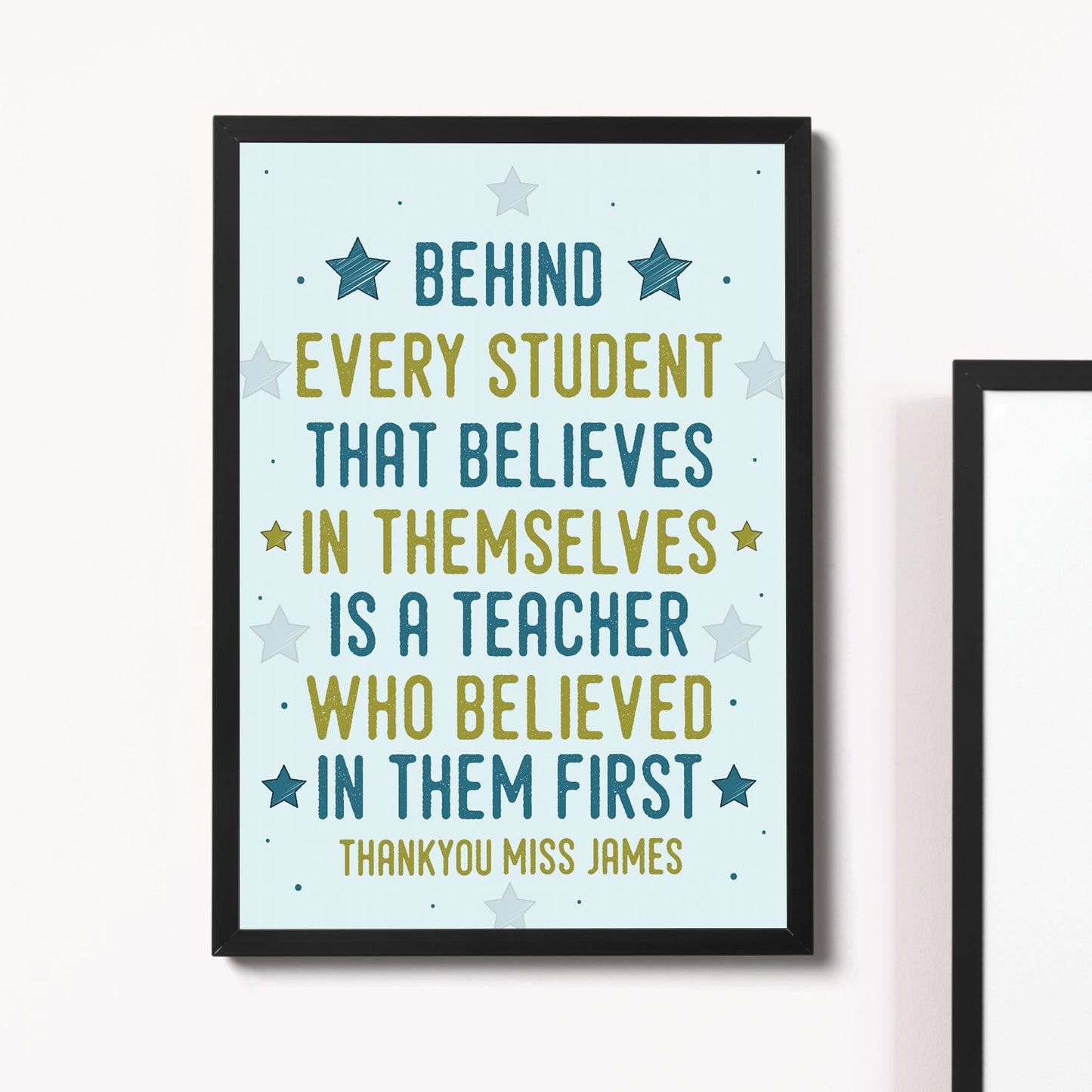 Gift For Teacher And Assistant Framed Print Plaque Thank You
