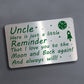 Metal Wallet Card Gift For Uncle Novelty Christmas Birthday Gift