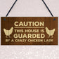 Novelty Chicken Sign Funny Coop Hen House Plaque For Garden Gate