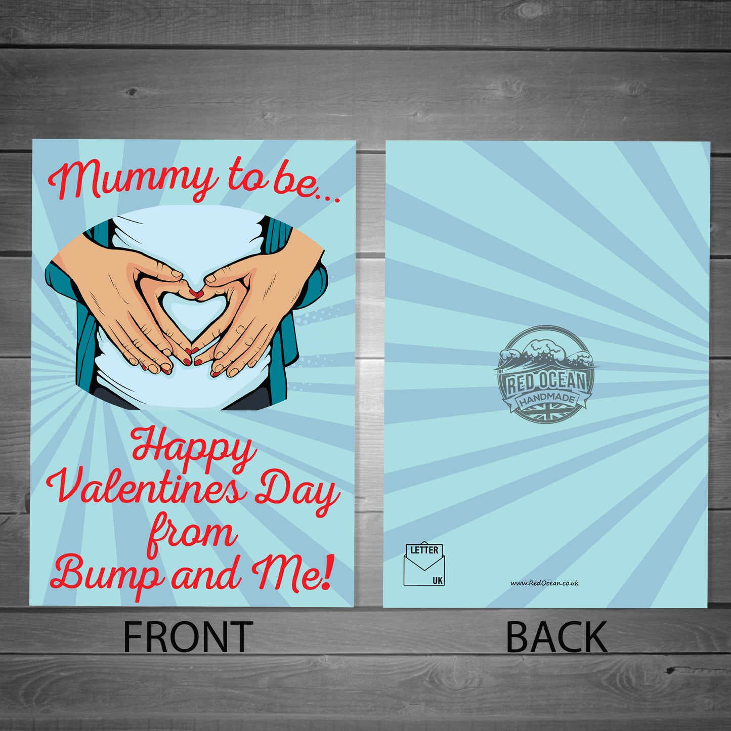Mummy to Be Valentines Day Card From Baby Bump Cute Card