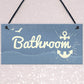 Bathroom Plaque Seaside Nautical Accessories Shabby Chic Vintage
