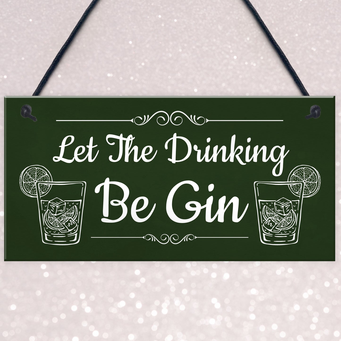 Funny Gin Sign Home Bar Sign Hanging Garden Summerhouse Sign