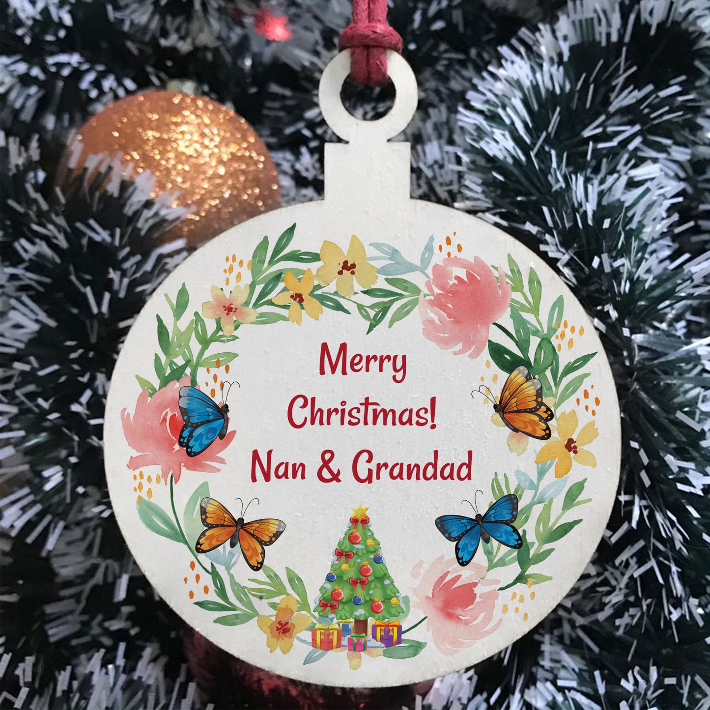 Personalised Merry Christmas Gift For Nan Grandad Mum Dad Auntie