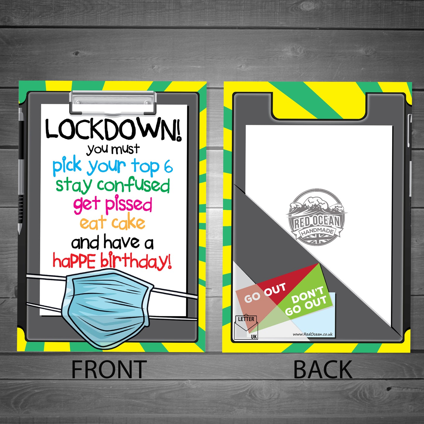 Funny Birthday Card For Men Women Lockdown Card For Him Her