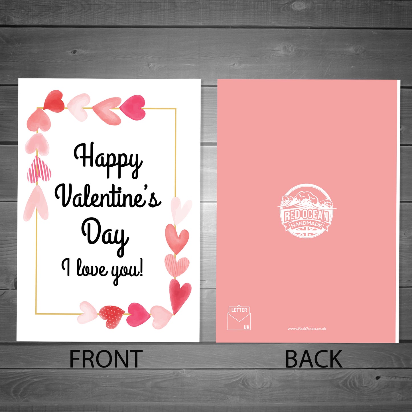 Happy Valentines Day Card For Him Her I Love You Card Boyfriend