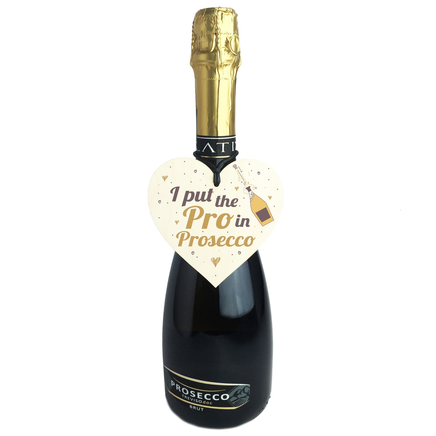 Pro In Prosecco Friendship Wooden Heart Birthday Gifts Alcohol