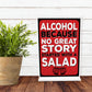 Standing Sign For Home Bar Man Cave Shed Funny Alcohol Beer Sign