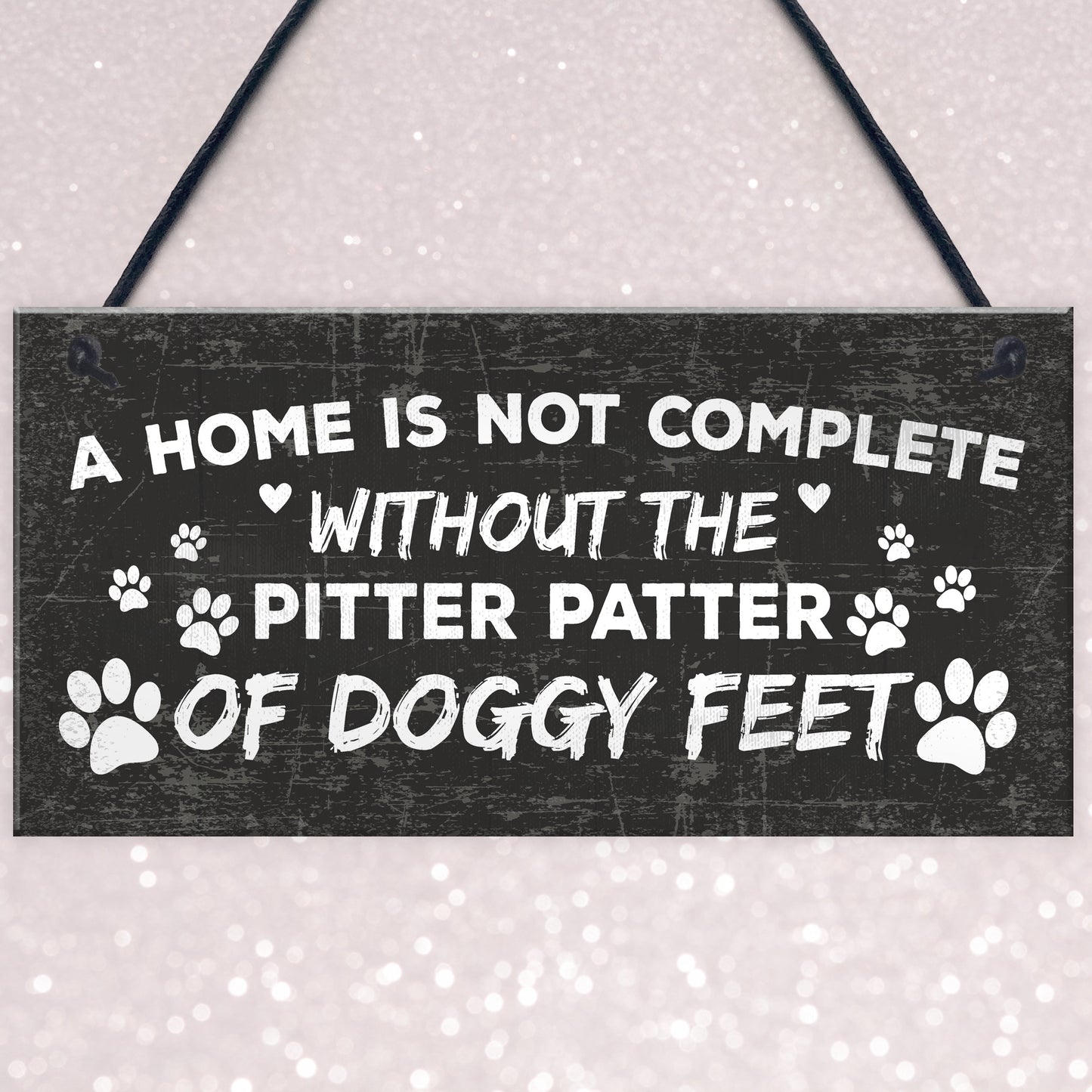 Funny Dog Hanging Plaque Dog House Decor Sign Dog Christmas Gift