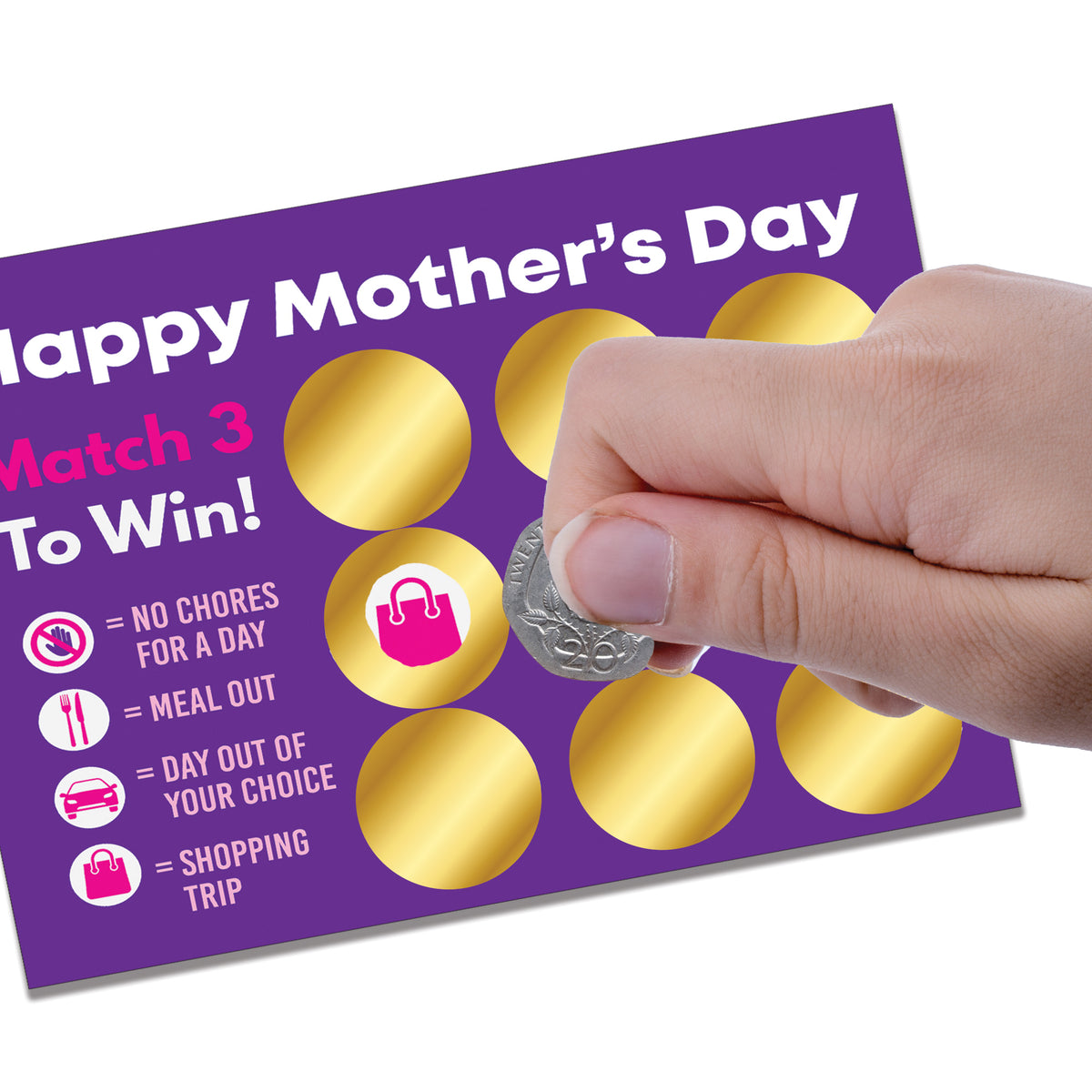 Mothers Day Gift for Mum Mother's Day Scratch Card for Mum Card