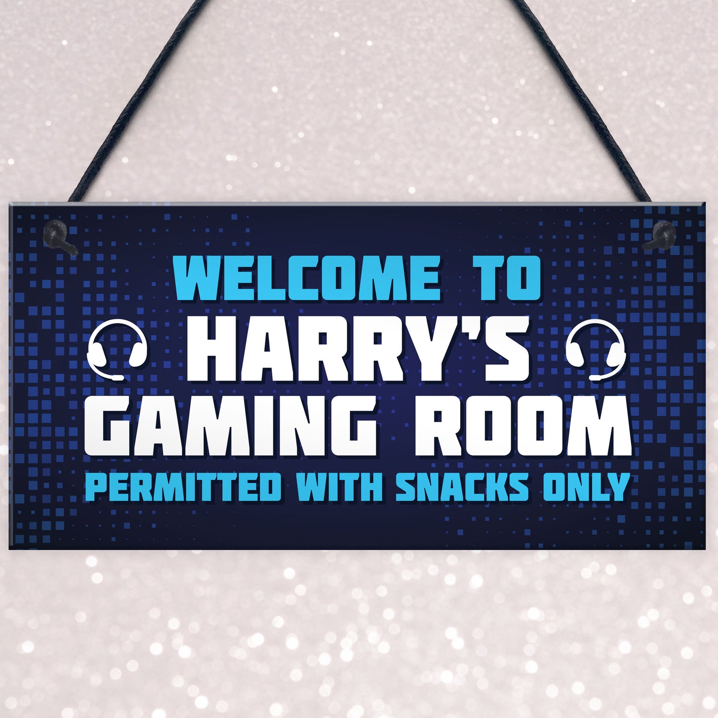 Gaming Sign Hanging Wall Door Plaque Gaming Room Sign Man Cave