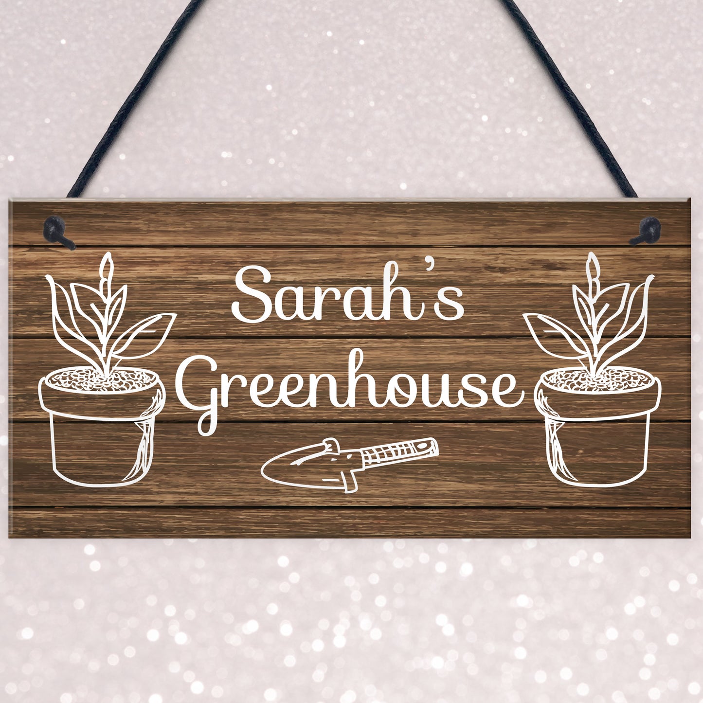 Novelty Greenhouse Sign Rustic Garden Summerhouse Sign Friend