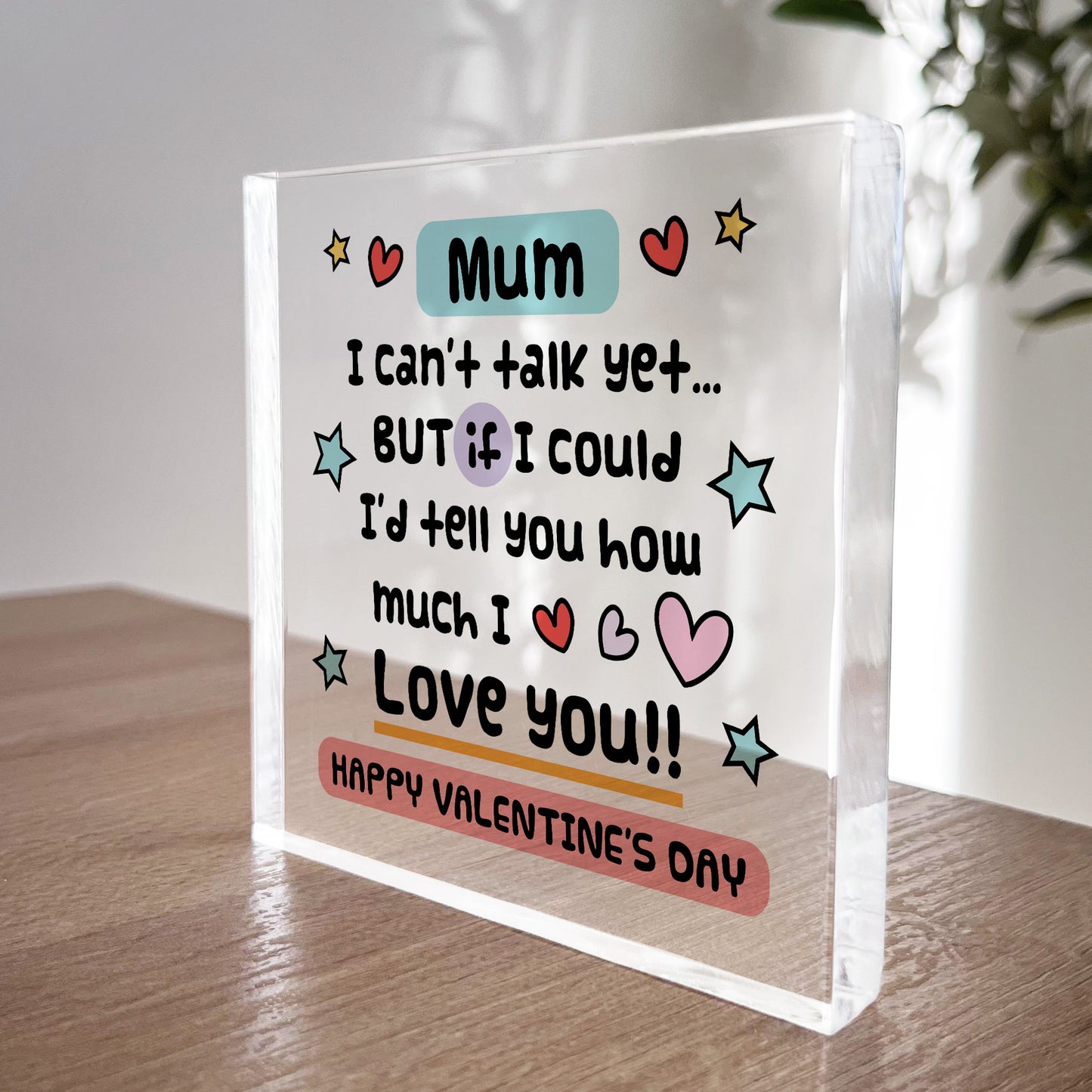Happy Valentines Gift For Mum From New Baby Daughter Son