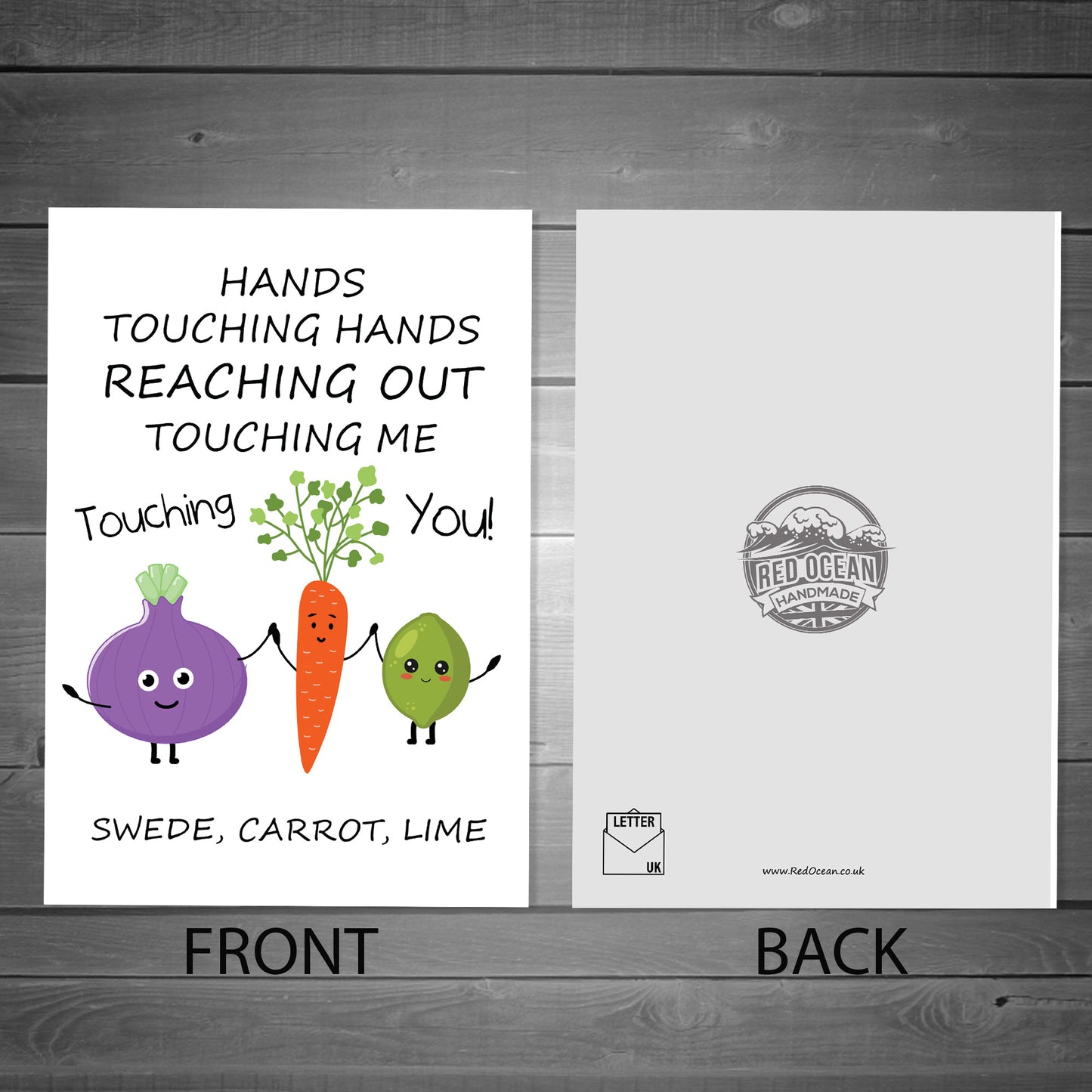 Swede Carrot Lime Sweet Funny Birthday Card Card for Caroline