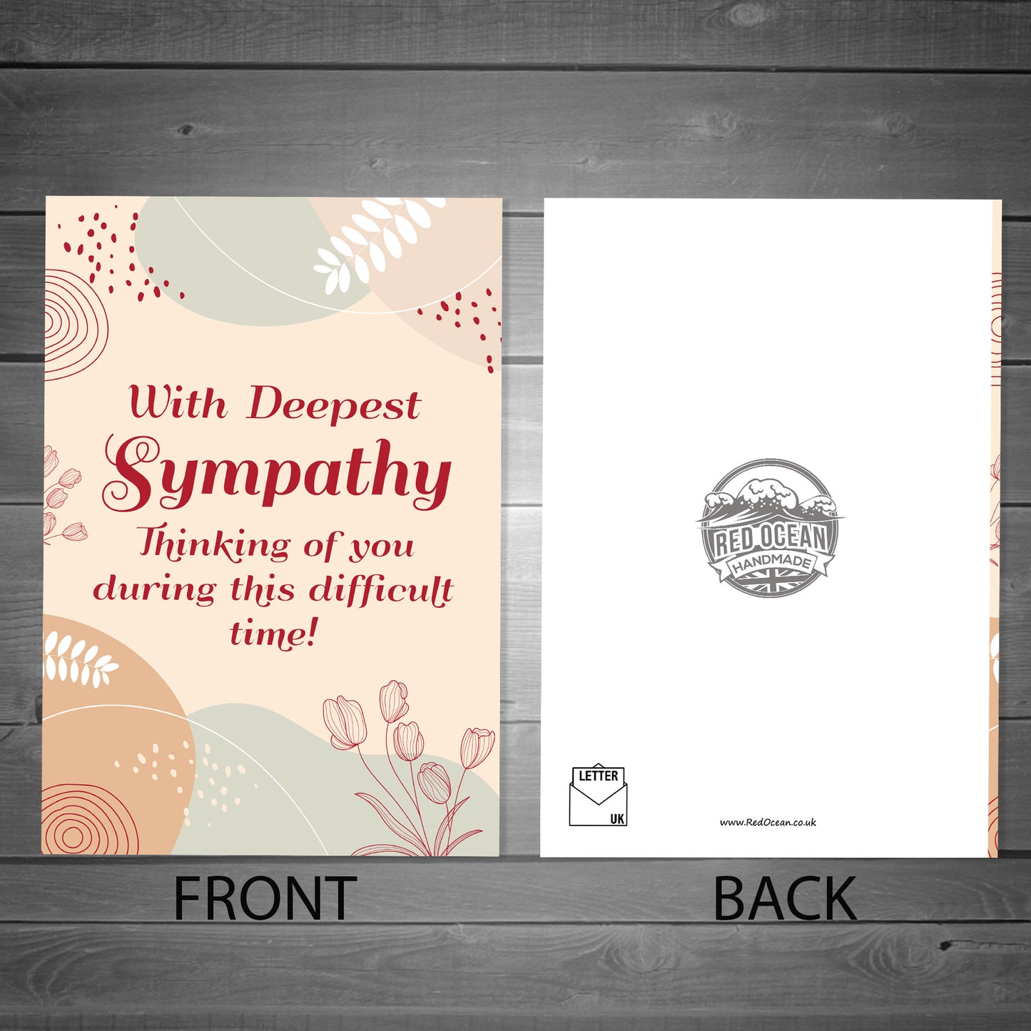 With Deepest Sympathy Bereavement Loss Condolences Card