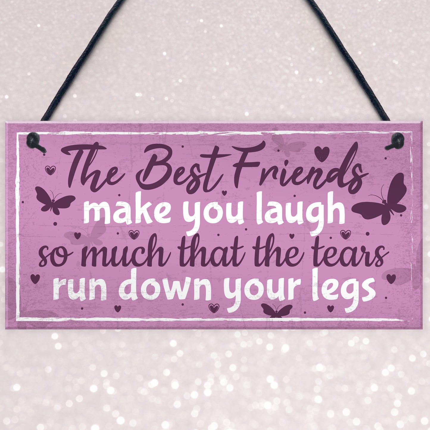 Best Friend Birthday Gift THANK YOU Hanging Plaque Friendship