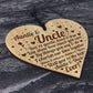 Auntie And Uncle Plaque Engraved Heart Auntie Gifts Uncle Gifts