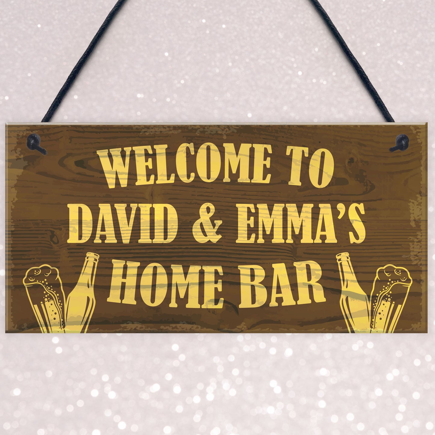 Home Bar Personalised Plaque Man Cave Garden Decor Gifts