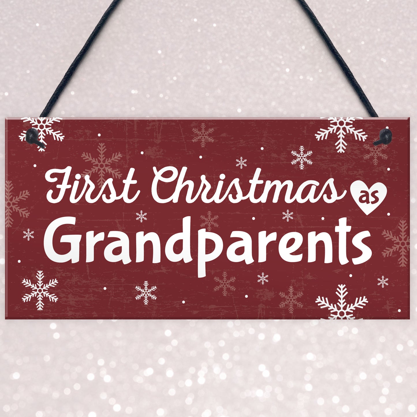 First 1st Christmas As Grandparents Plaque Xmas Gift For NAN