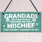 Funny Sign Grandad Birthday Gift Wall Plaque Fathers Day Gifts