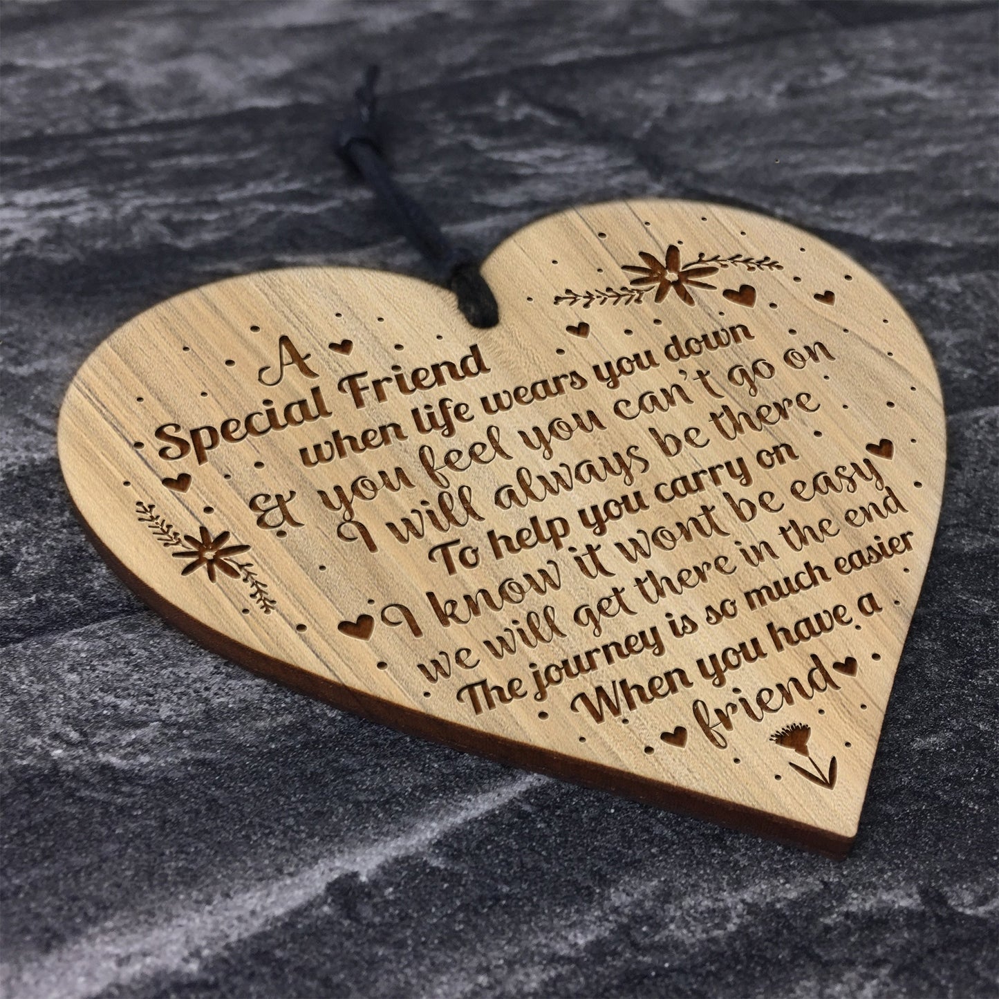 Special Friend Engraved Friendship Sign Christmas Birthday Gift