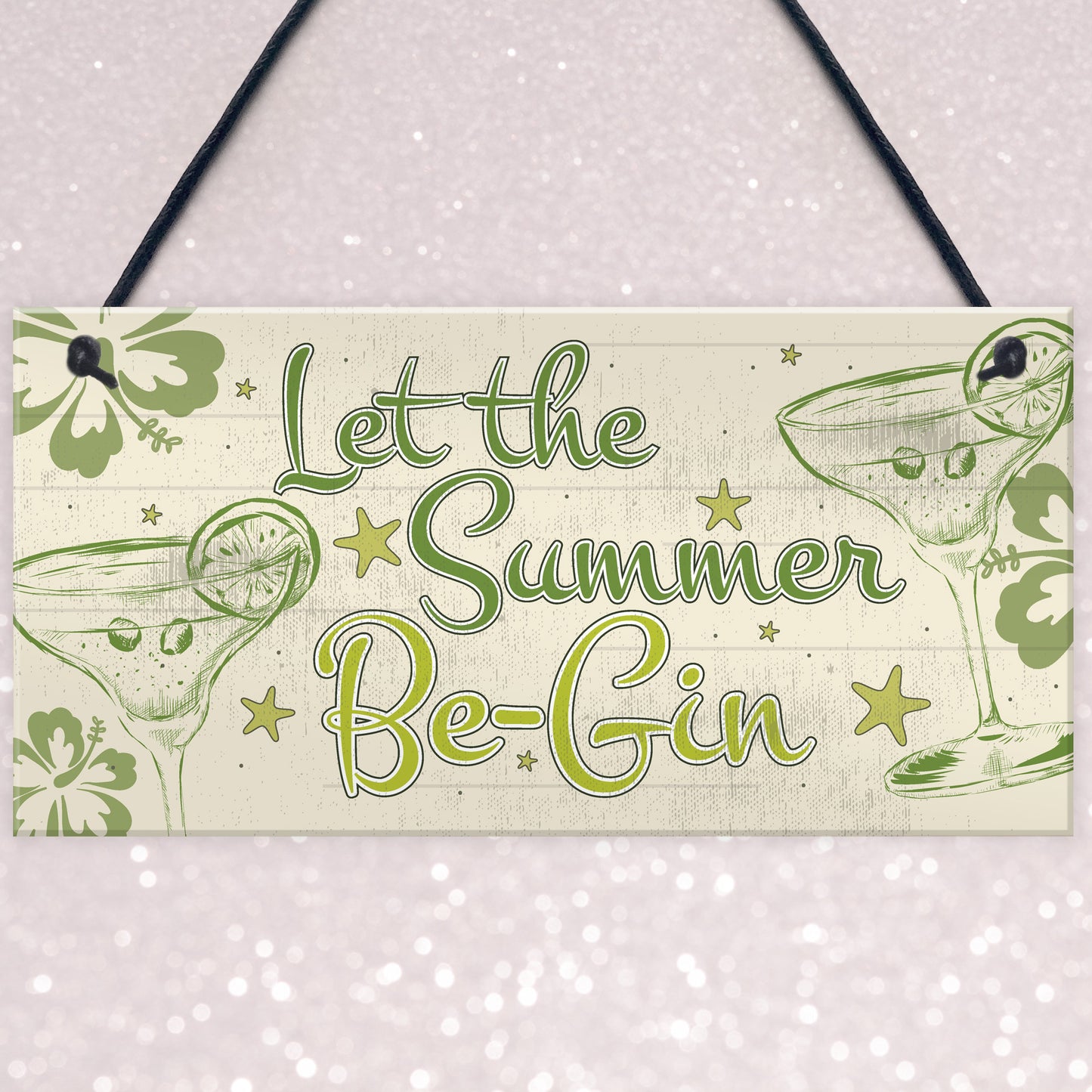 Funny Gin Sign Shabby Chic Home Bar Kitchen Alcohol Plaque