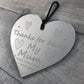 Thank You Mum Gift For Mothers Day Engraved Heart Love Gift